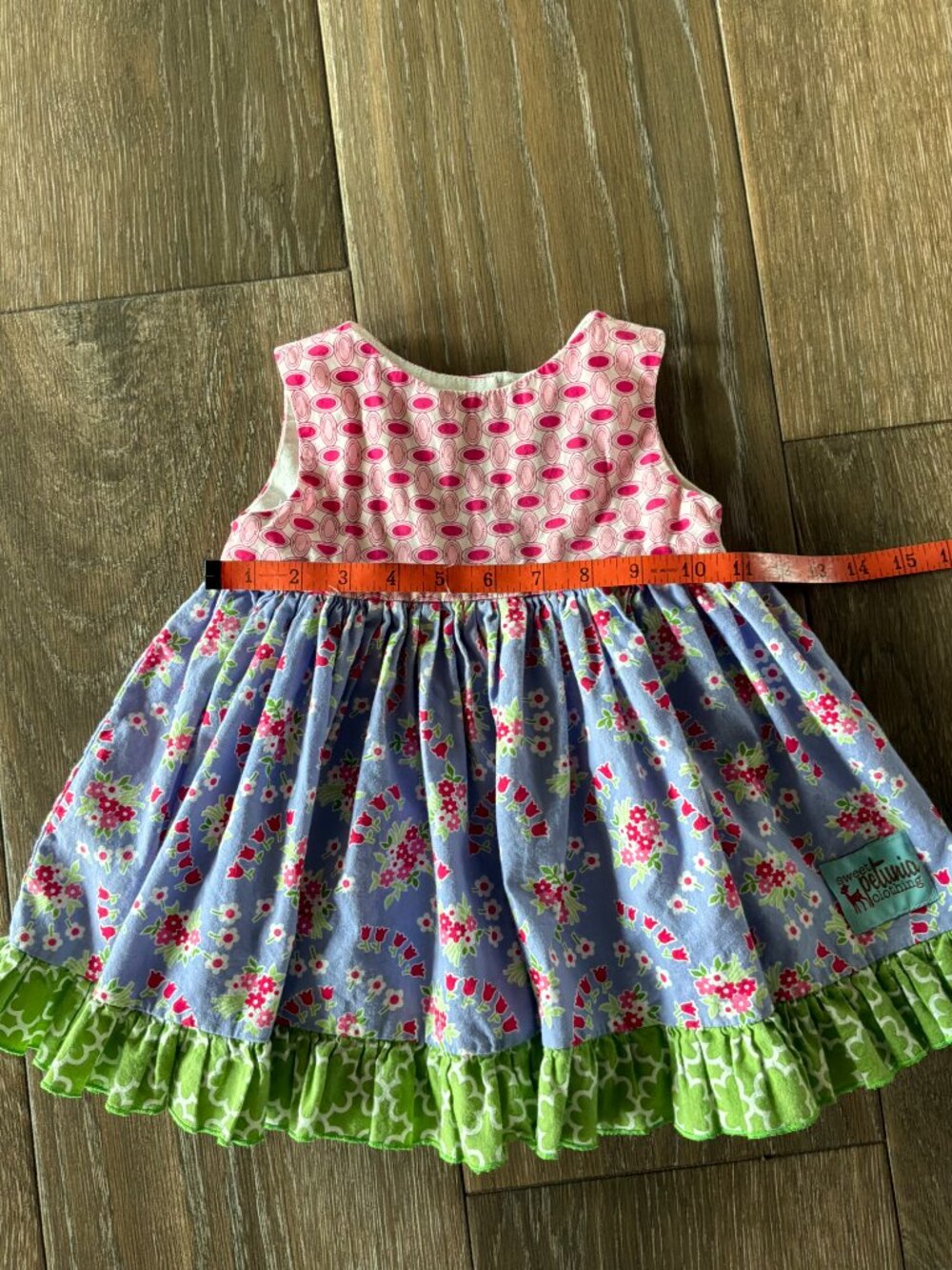 Sweet Petunia clothing 100% cotton whimsical ruffle toddler girls dress size 2 - Picture 3 of 6